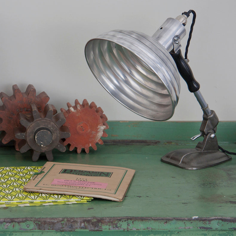 Industrial aluminium lamp by pifco