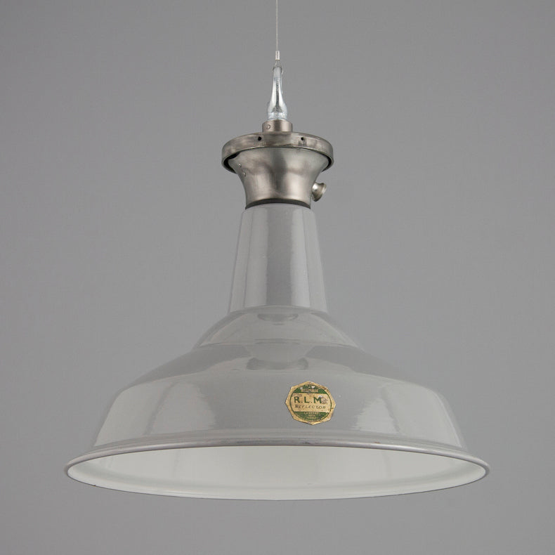 Vintage industrial pendant light by Benjamin