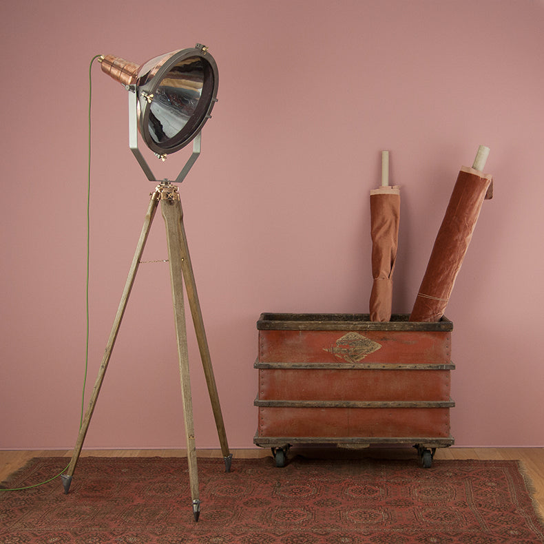 Copper search light standing lamp