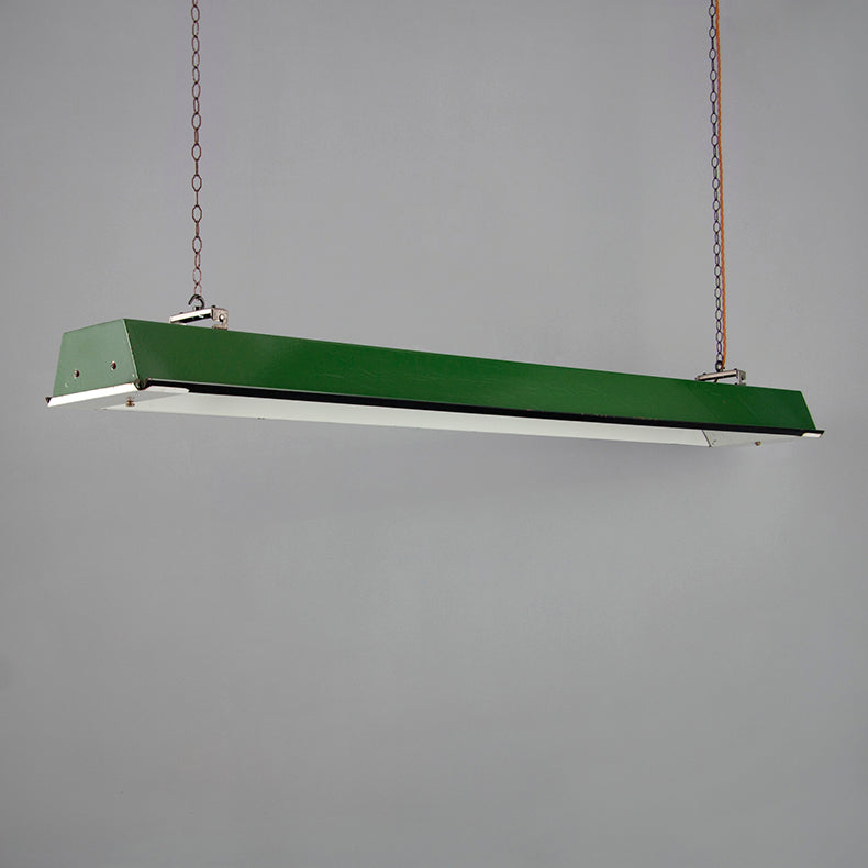 Green enamel pendant lights by Thorlux 