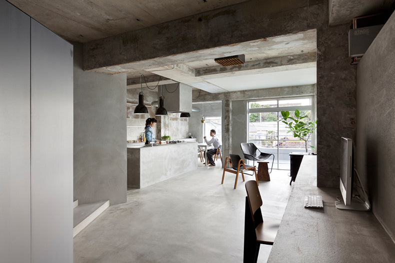 Concrete apartment Japan