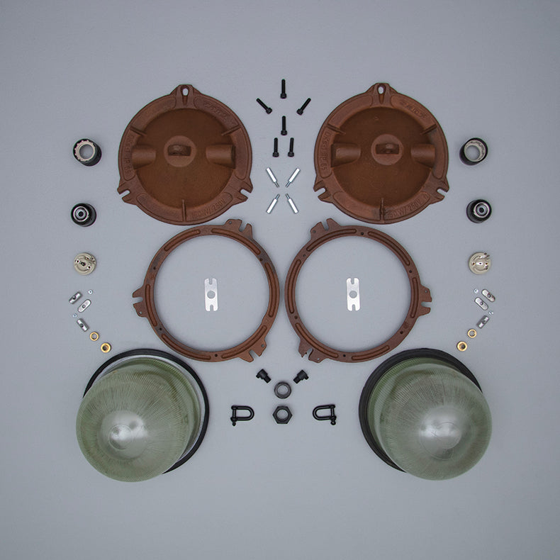 Oxidised Eastern Bloc pendants lights