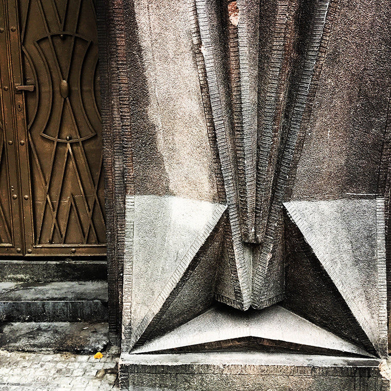 Art Deco details on the streets of prague