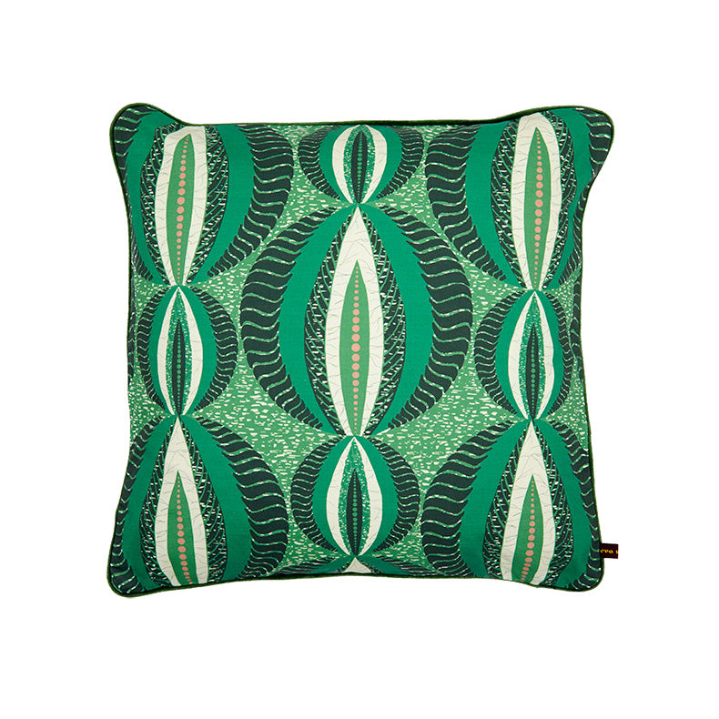 Eva Sonaike green cushion design