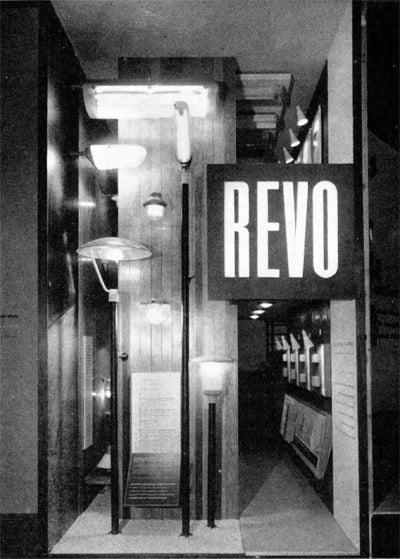 REVO stand at the 1958 Brussels exhibition