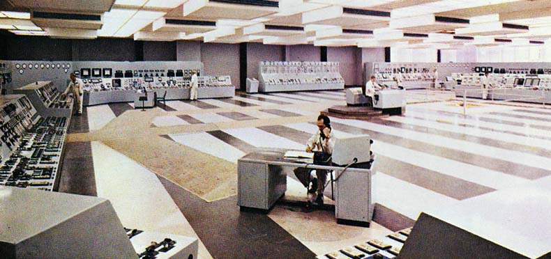 Central Control Room at Eggborough Power Station in 1970