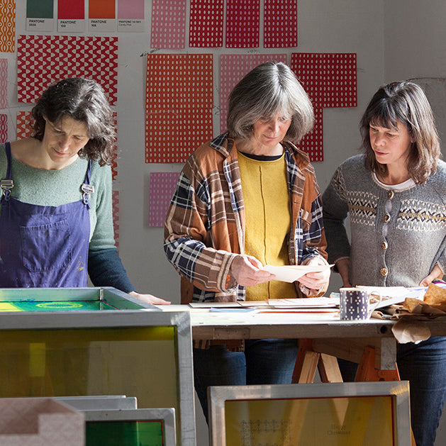 Claerwen James, Ali Murphy and Jane Powell of Cambridge Imprint