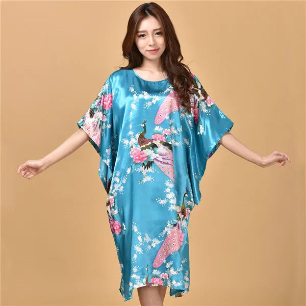 Rayon nightgown plus size on sale