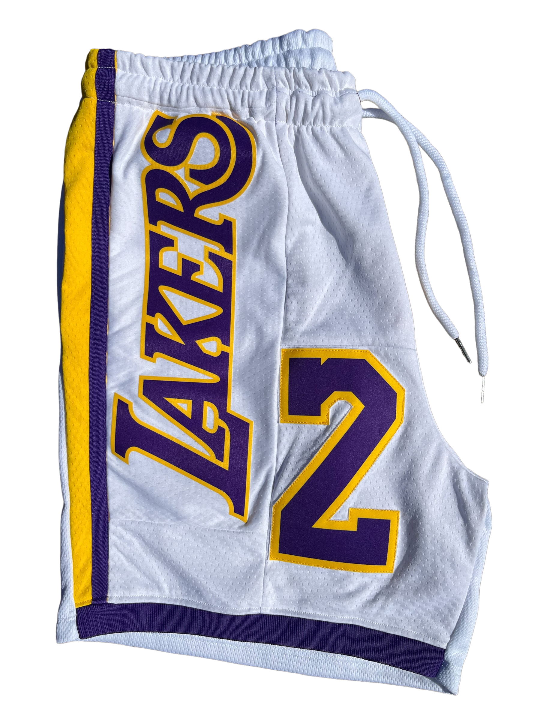 Reworked Los Lakers jersey shorts – the Label