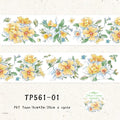 Flower wind letter series Pet tape