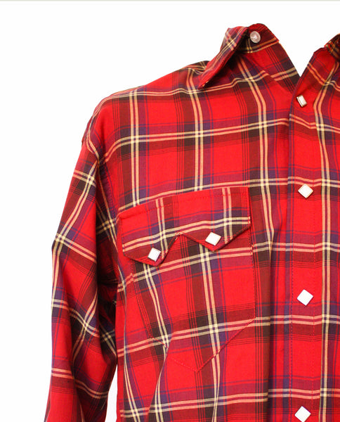 Rockmount Red Plaid/Checked Western Cowboy Shirt – Bronco Bill's