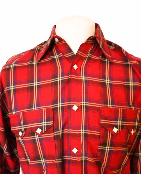 Rockmount Red Plaid/Checked Western Cowboy Shirt – Bronco Bill's