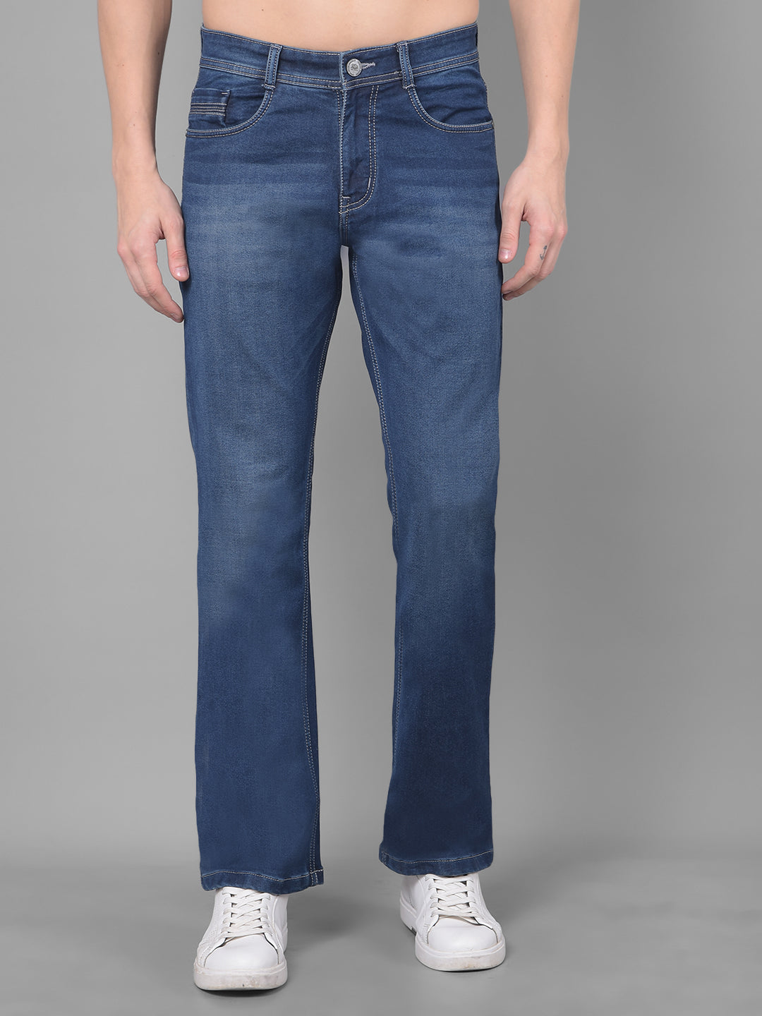 Cobb Navy Blue Ultra Fit Jeans