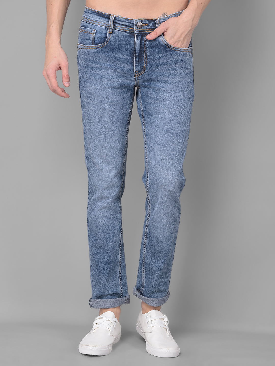 Cobb Blue Boot Cut Jeans