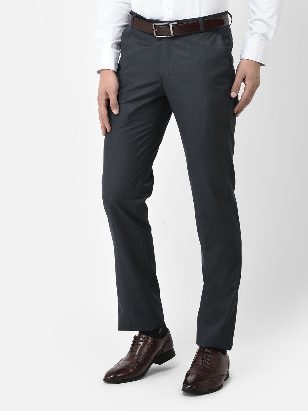 Formal 4 way Stretch Trousers in Black Slim Fit  SUBTRACT