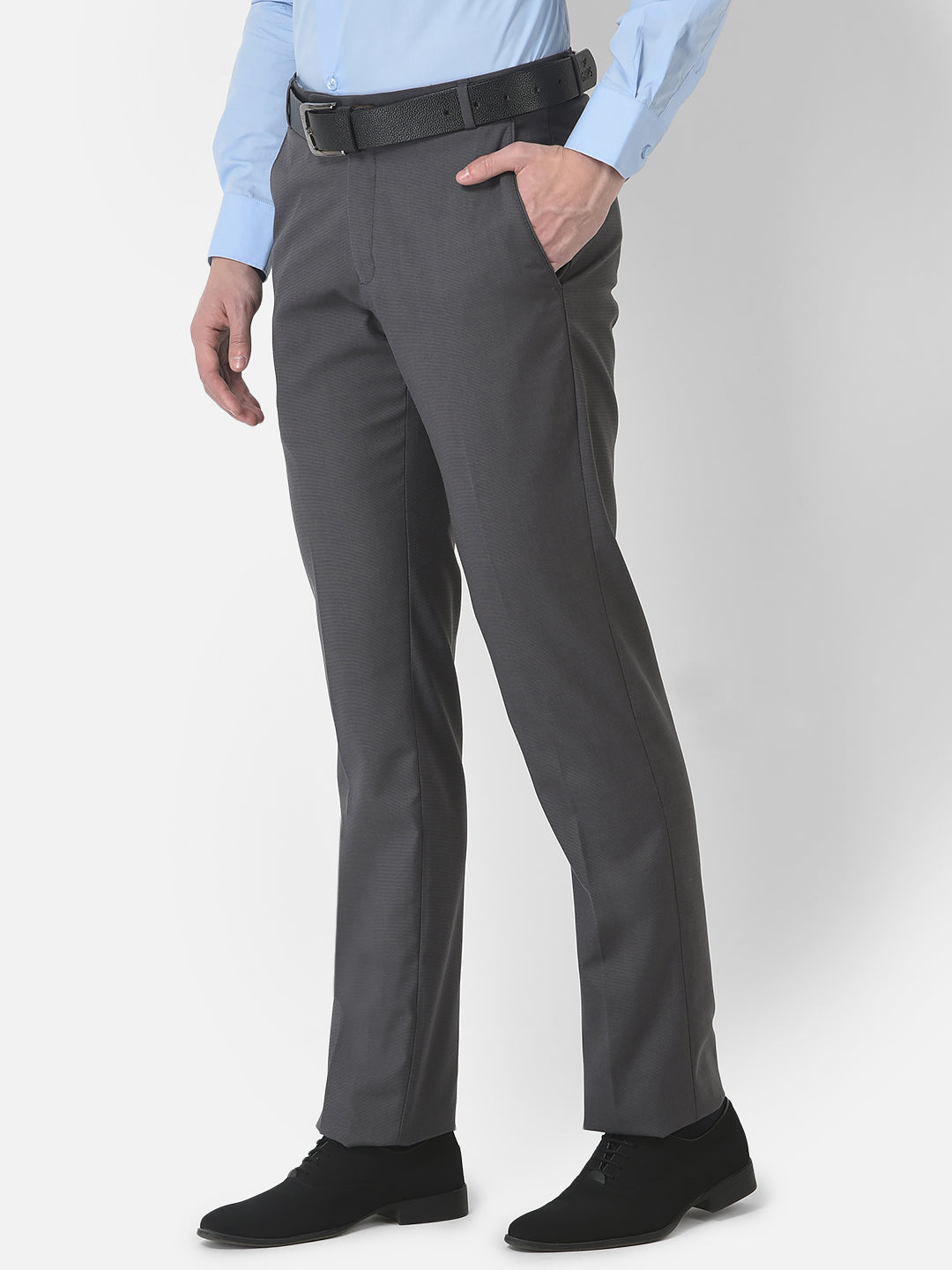 Buy Van Heusen Men Solid Regular Fit Formal Trouser  Grey Online at Low  Prices in India  Paytmmallcom