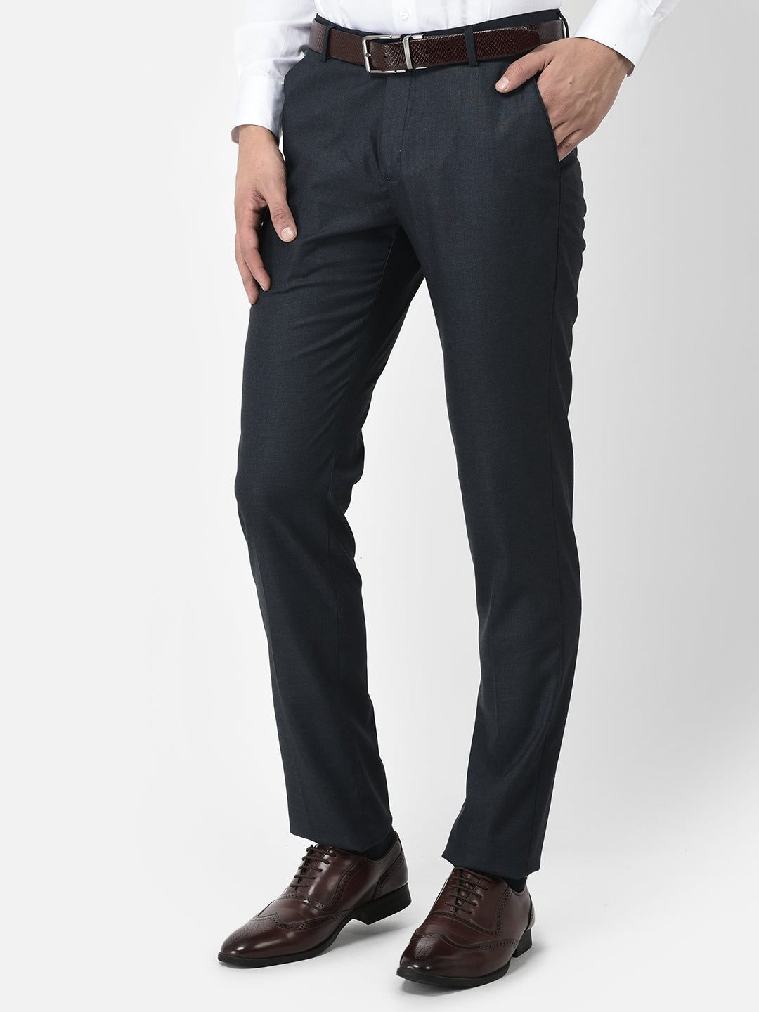 Buy COBB Slim Fit Men Grey Trousers Online at Best Prices in India   Flipkartcom