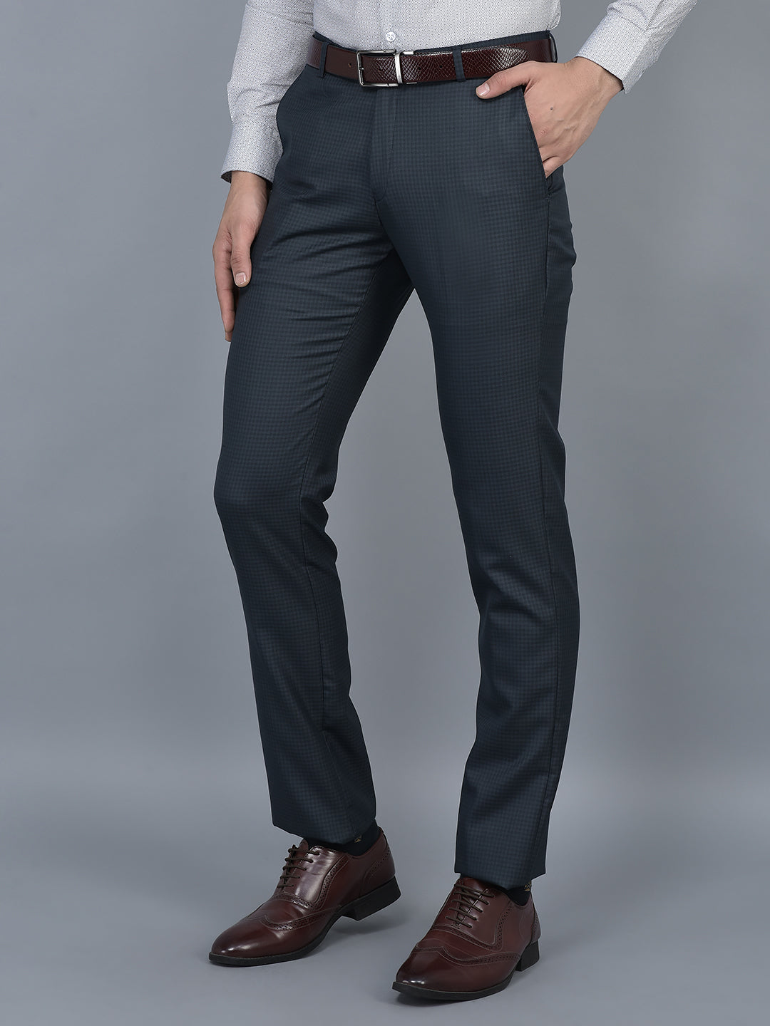Cotton Navy Blue Ladies Formal Pant at Rs 295/piece in New Delhi