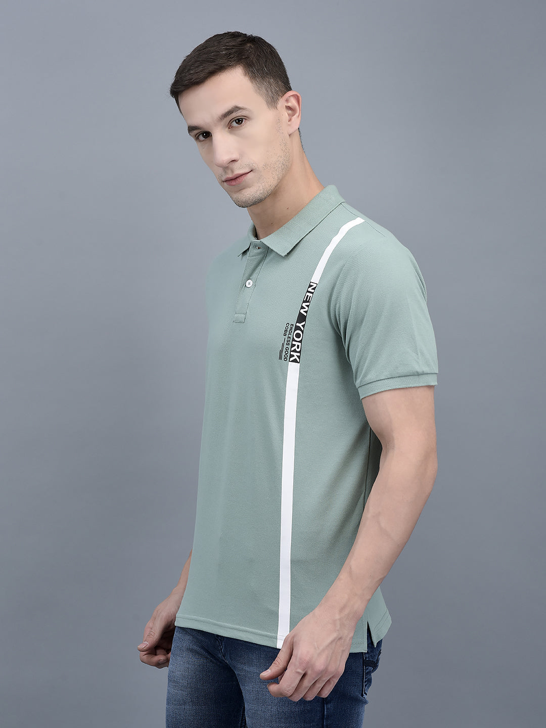 Louis Philippe Solid Men Polo Neck Green T-Shirt - Buy Louis Philippe Solid  Men Polo Neck Green T-Shirt Online at Best Prices in India
