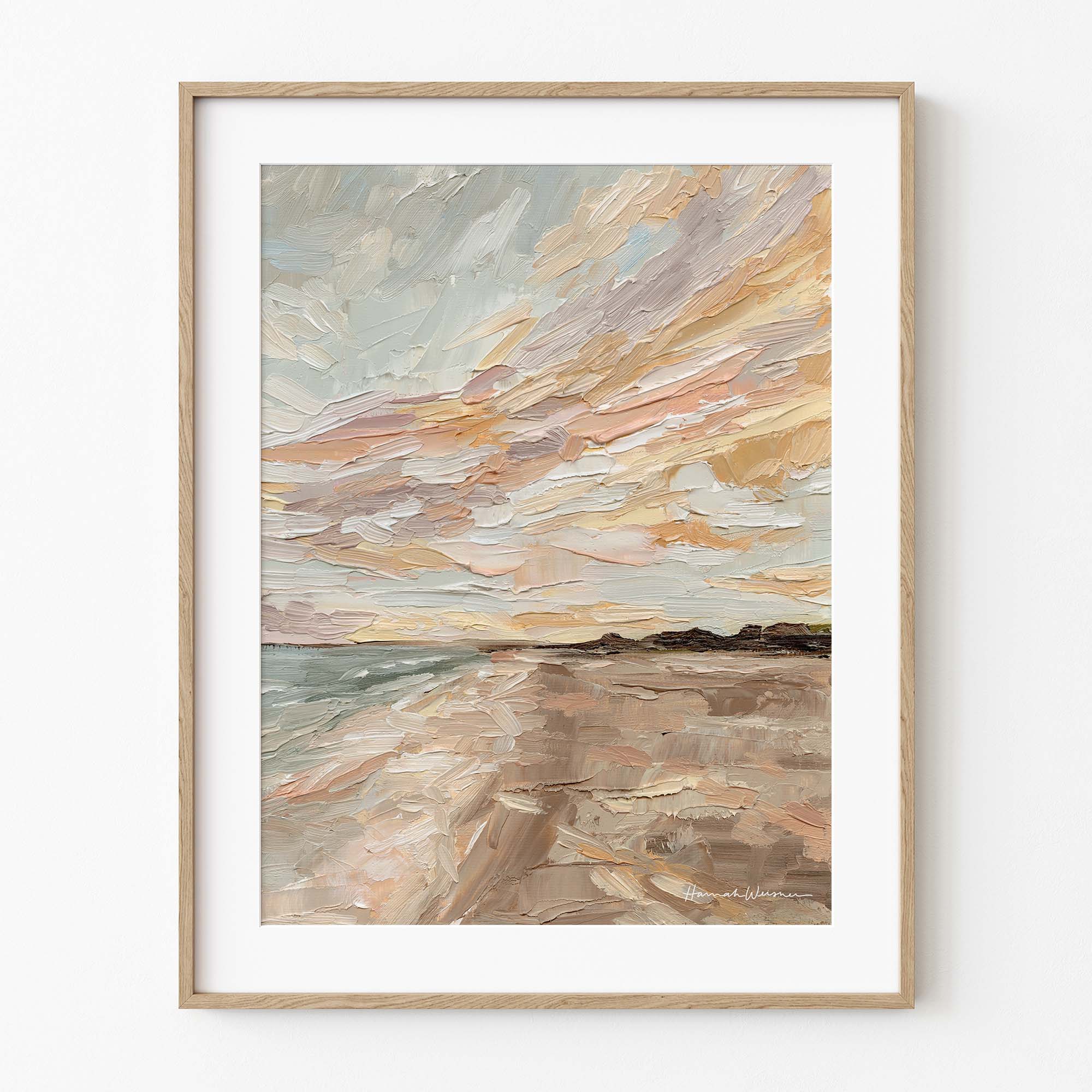 Hannah Weisner Art - "Looking for Seashells" Print