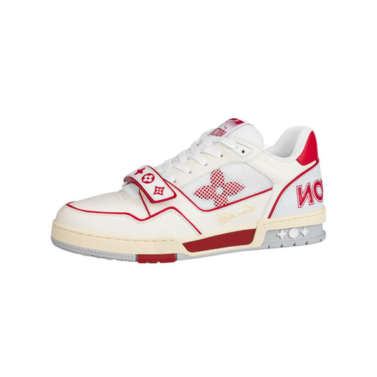 Louis Vuitton Trainer Red Monogram Textile