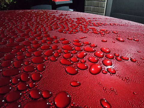 Autostolz beading on Michelles Red car in Christchurch looking cool