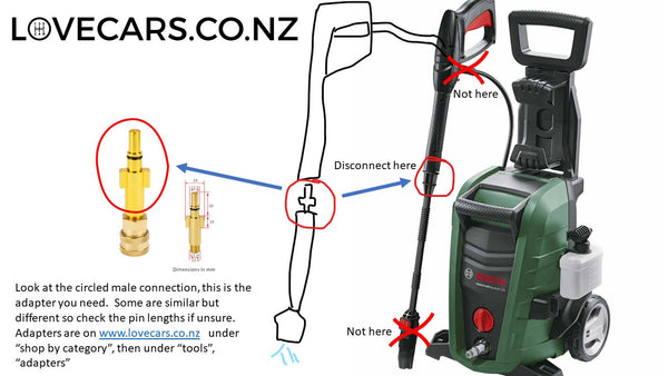 How to connect a foam cannon to a water blaster