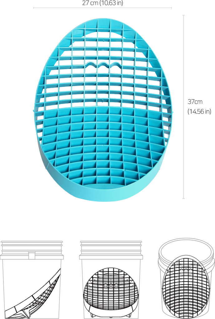 Mitt Slide bucket insert to reduce scratches details and dimensions