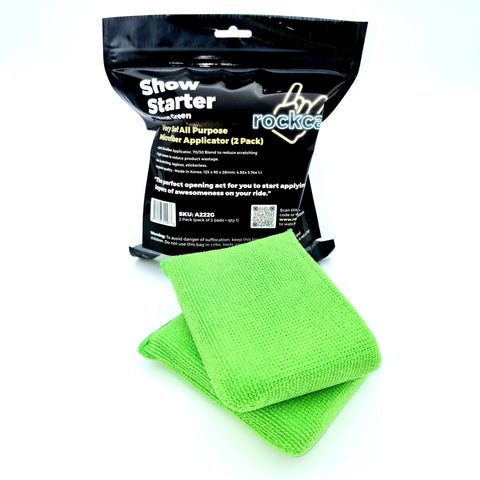 Very Soft All Purpose Microfiber Applicator (2 Pack)   Soft Microfiber Applicator, 70/30 Blend to reduce scratching Tight weave to reduce product wastage No Scratching, tagless, stickerless. Highest quality – Made in Korea