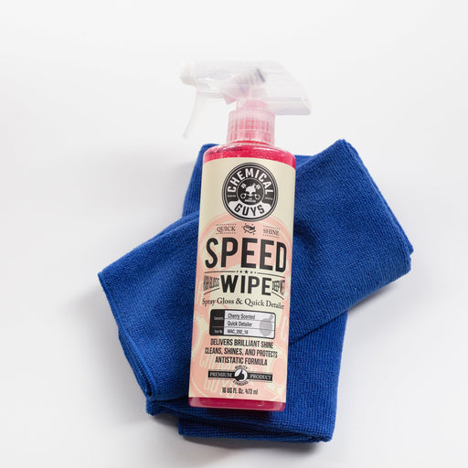 Chemical Guys Speed Wipe Quick Detailer and High Shine Spray Gloss Cherry  Scent 16oz