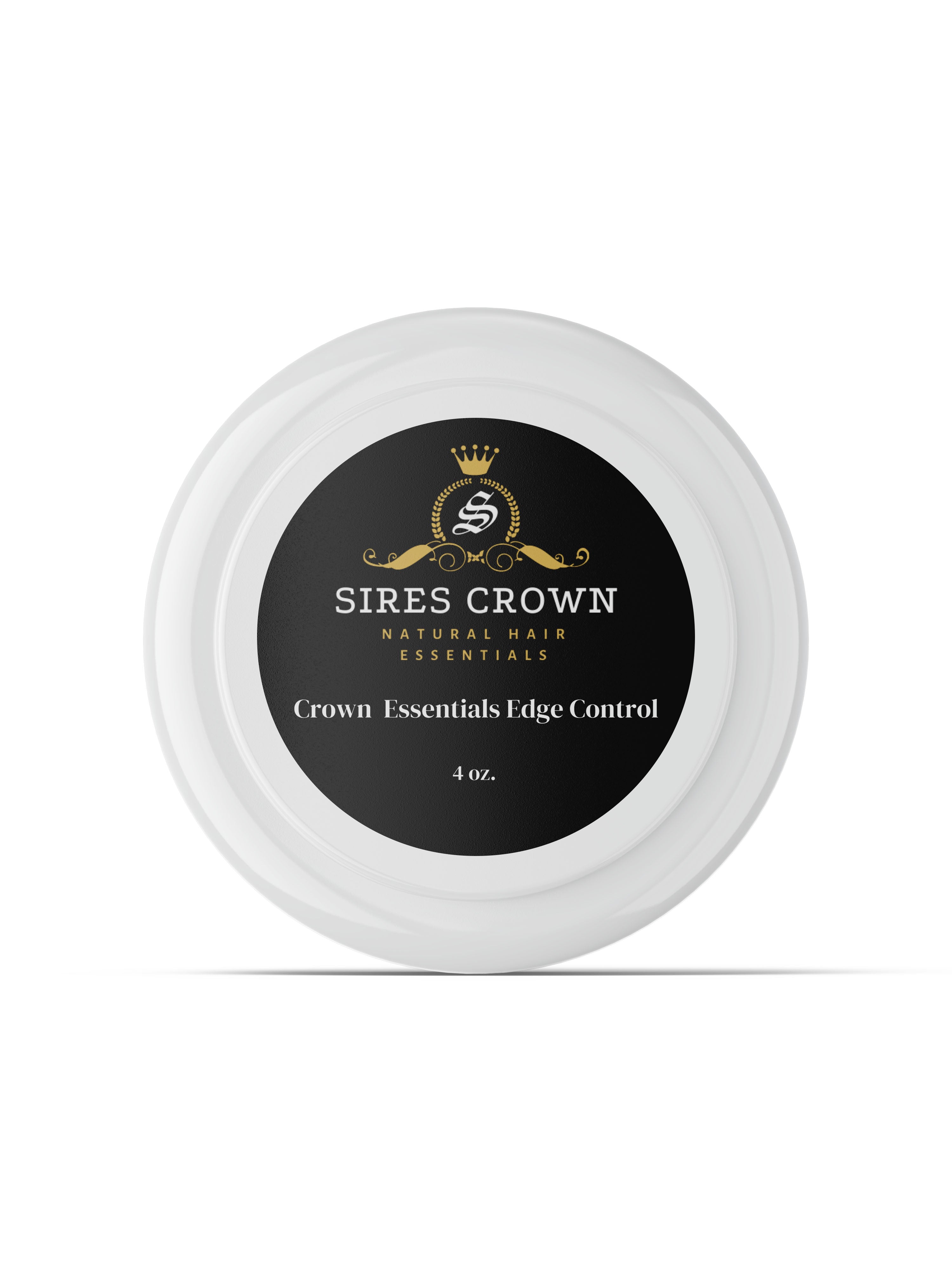 Crown Essentials Edge Control - 4 oz - Long Lasting Non Greasy Extra Firm Hold Edge Control