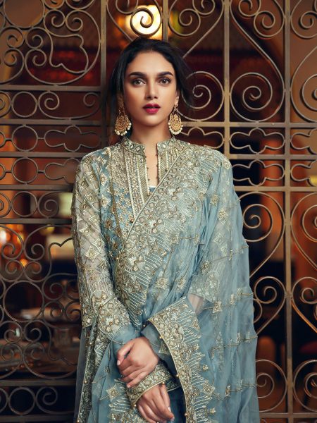Aditi Rao Hydari in Full Sleeve Embroidered Pakistani Suit