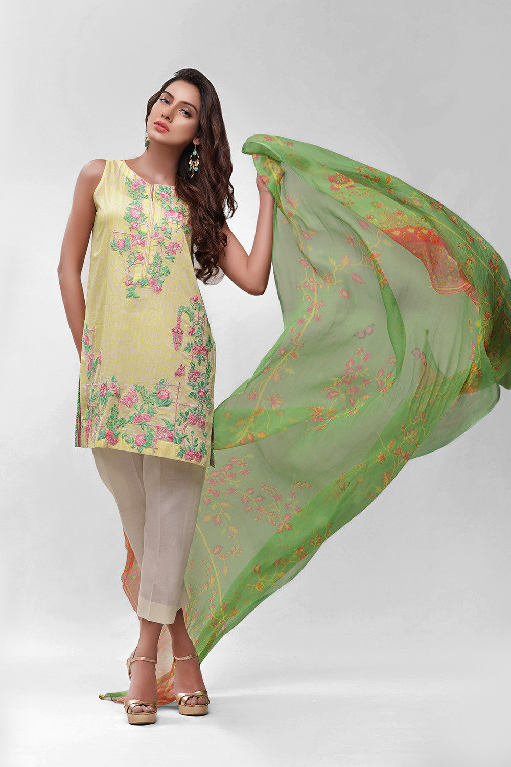 2016 AUJ Lawn Collection Volume 1 Design 12B – Premium Outdoor Art Piece