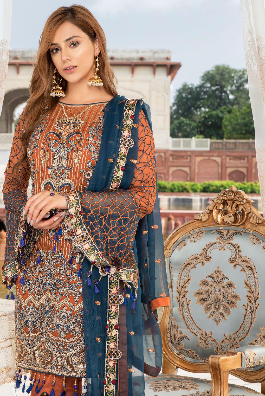 Maryam's Premium Luxury Embroidered Collection Vol4 2019 MP147