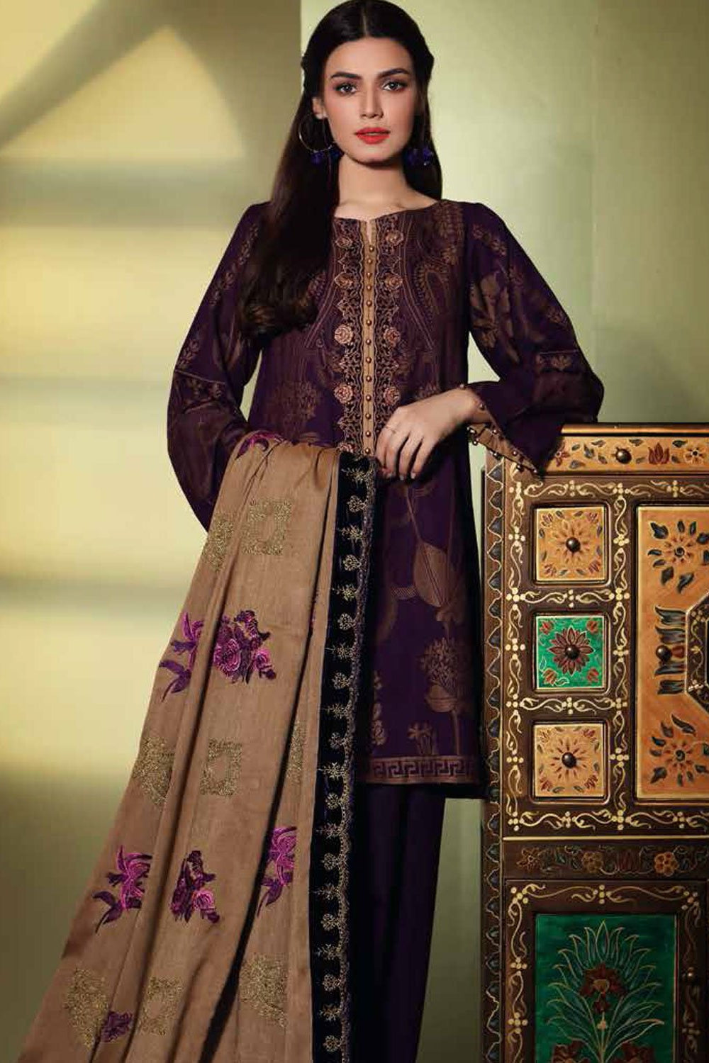 Charizma Embroidered Jacquard Collection Vol-1 2019 – CJ-08– YourLibaas