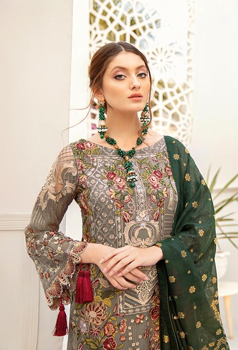 Ramsha Rangoon Chiffon Collection Vol-5 – D-507– YourLibaas