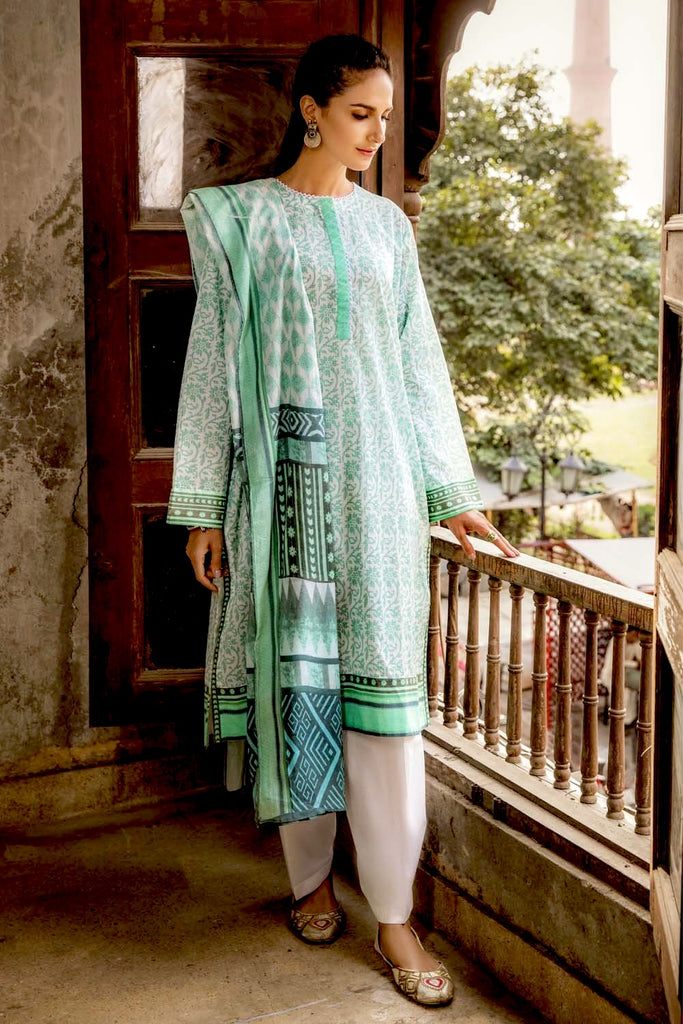 Gul Ahmed Lahore Lawn Collection 2021 – 3PC Lawn Suit CL-1093 B