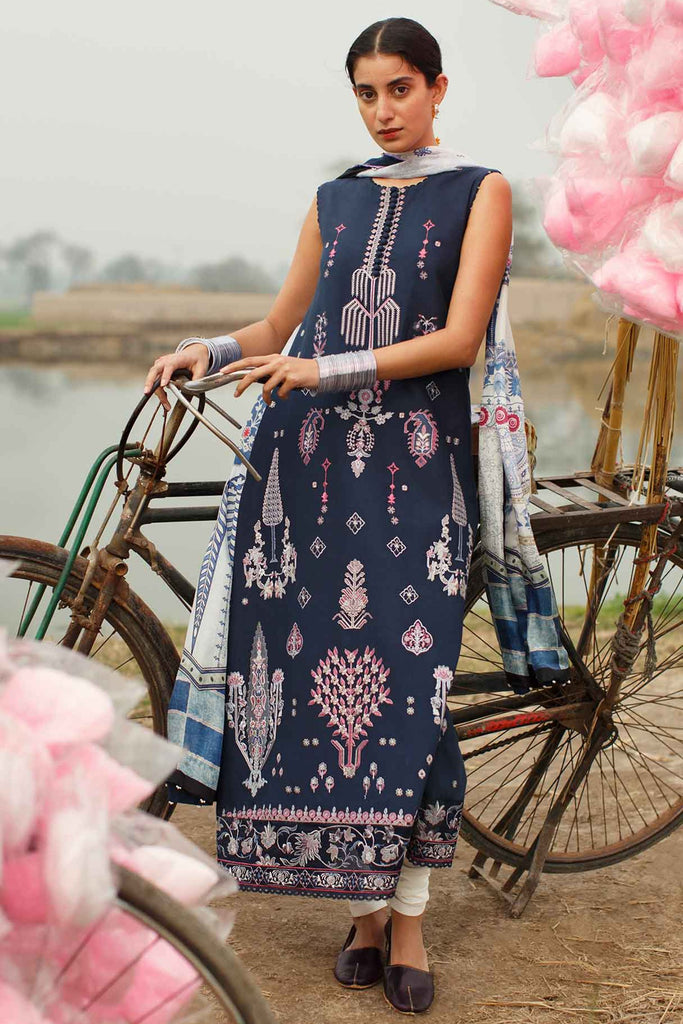 Zara Shahjahan Luxury Lawn Collection 2021 KHUSHALAA YourLibaas