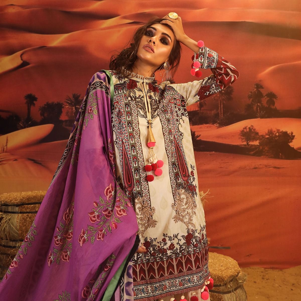 Sana Safinaz Mahay Lawn Collection 2019 – 2B– YourLibaas