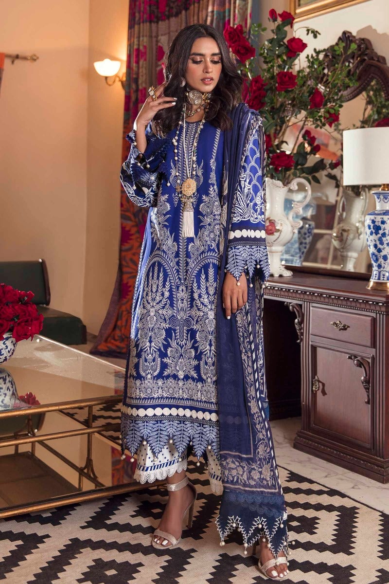 Sana Safinaz Muzlin Spring Lawn Collection 2021 M211001BCJ YourLibaas