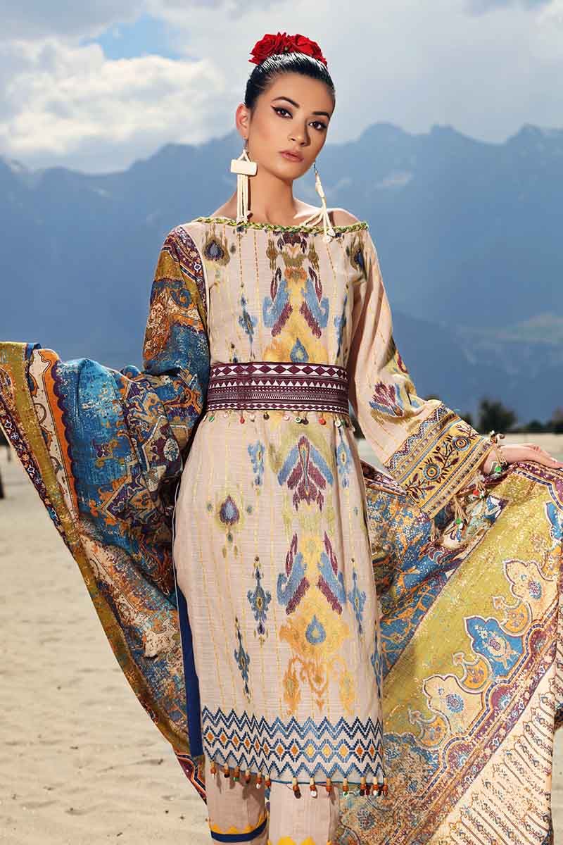Gul Ahmed Craft Winter Collection 2019 – 3 PC Khaddar Suit - Yellow K ...