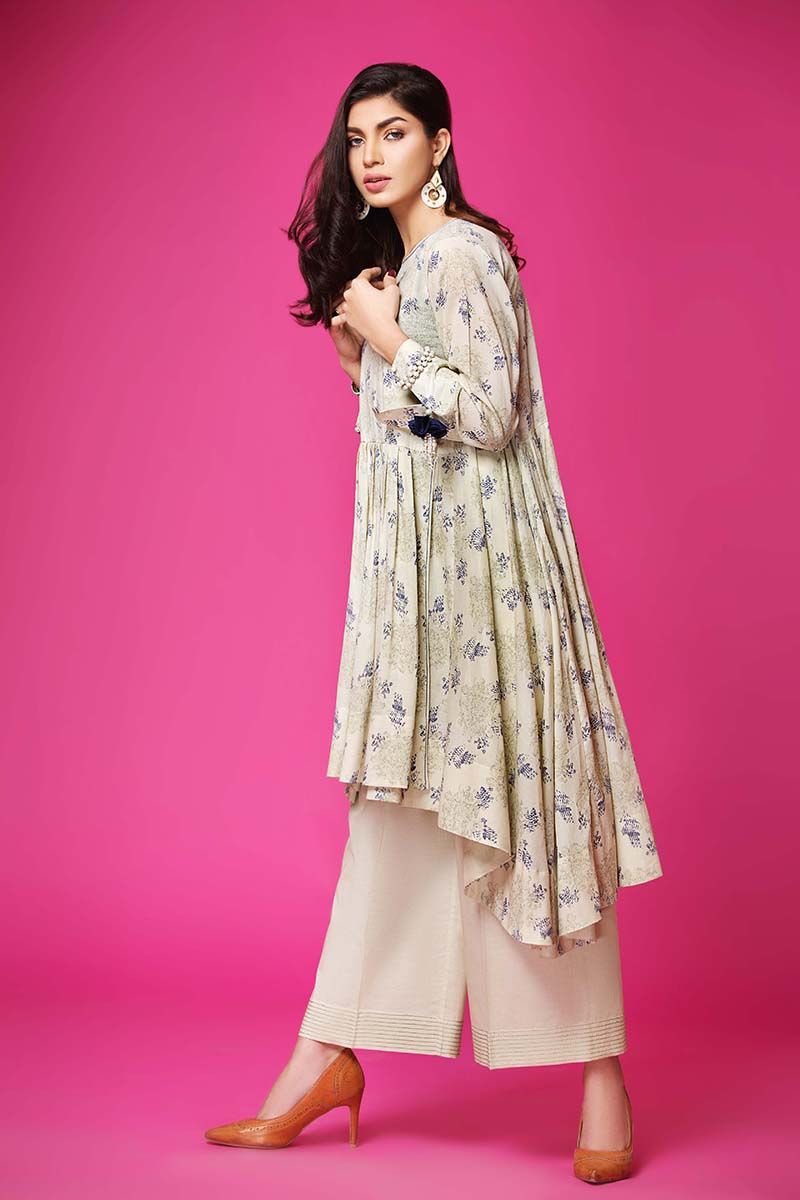 Gul Ahmed Off White 1 Pc Printed lawn SL-464 A – YourLibaas