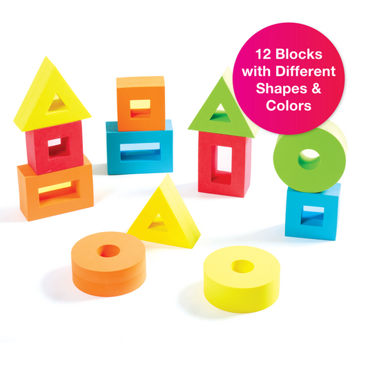 Edushape Giant Geometric Shapes Foam Block Set