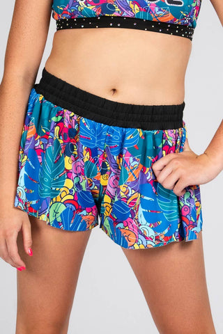 Layered Athletic Short in Crystal Queen – Rebel Athletic