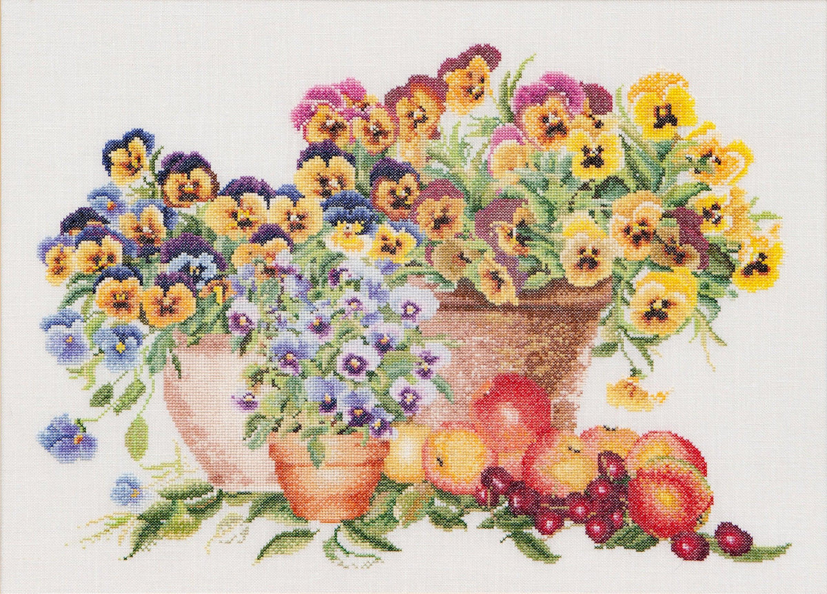 Thea Gouverneur Wildflowers Counted Cross-Stitch Kit