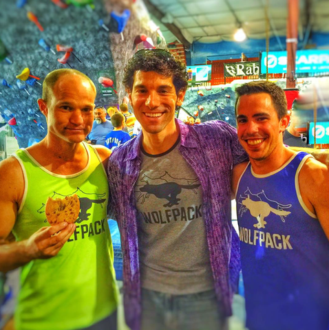 Brian Arnold, Noah Kaufman, and Ian Dory of the American Ninja Warrior Wolfpack