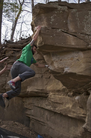 Jon Sedor bouldering