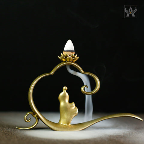 pure brass incense burner