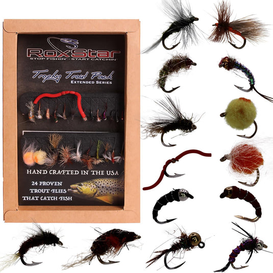 24pk Western Trout Fly Assortment – RoxStar Fishing