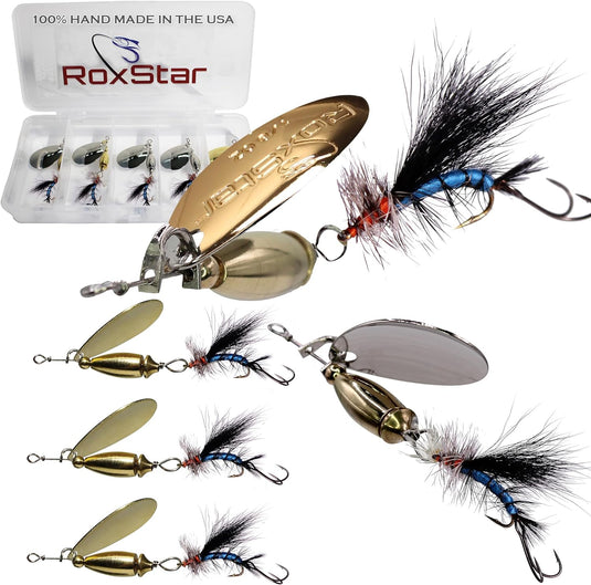 RoxStar Fishing Fly Shop, 36PK BeadHead Tungsten & Brass Fly Assortment, Proudly Hand Crafted in The USA